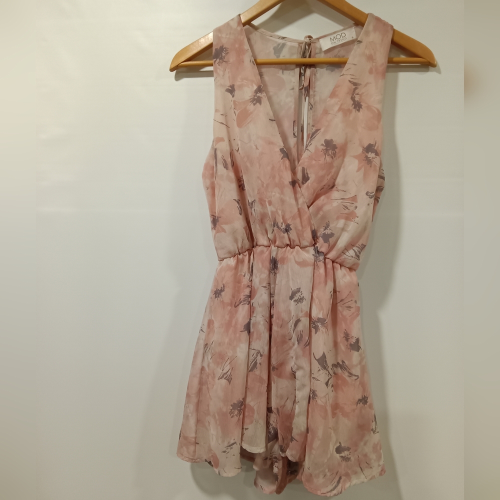 MOB Pink Floral Jumpsuit